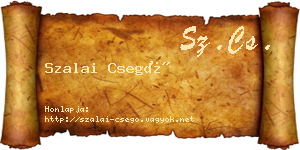 Szalai Csegő névjegykártya